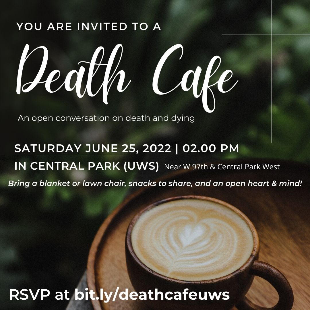 Death Cafe in Central Park UWS, New York City