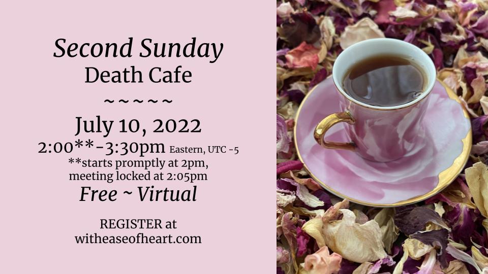 2nd Sunday Online  Death Cafe EDT