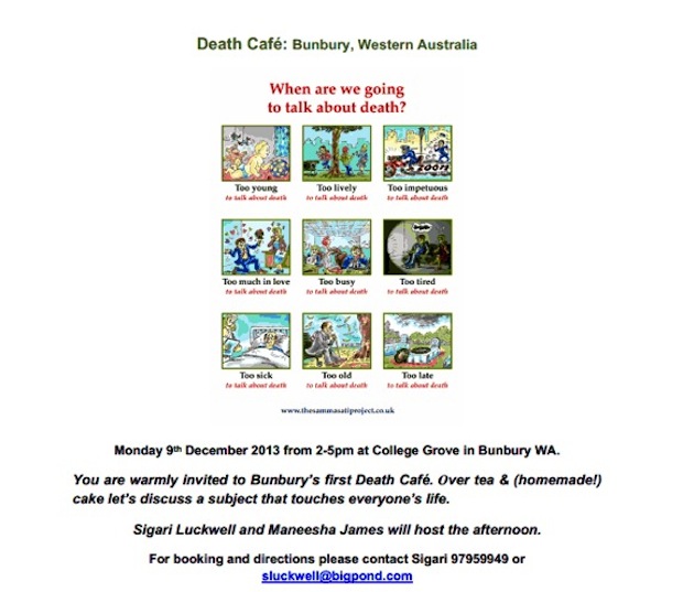 Death Cafe - Bunbury, Western Australia