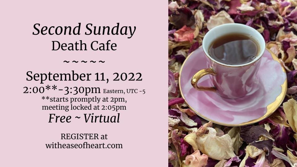 2nd Sunday Death Cafe Online EDT