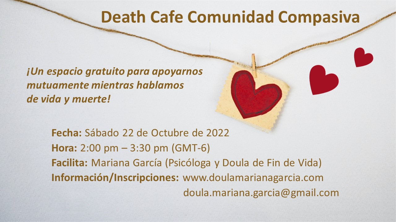 Online Death Cafe Comunidad Compasiva