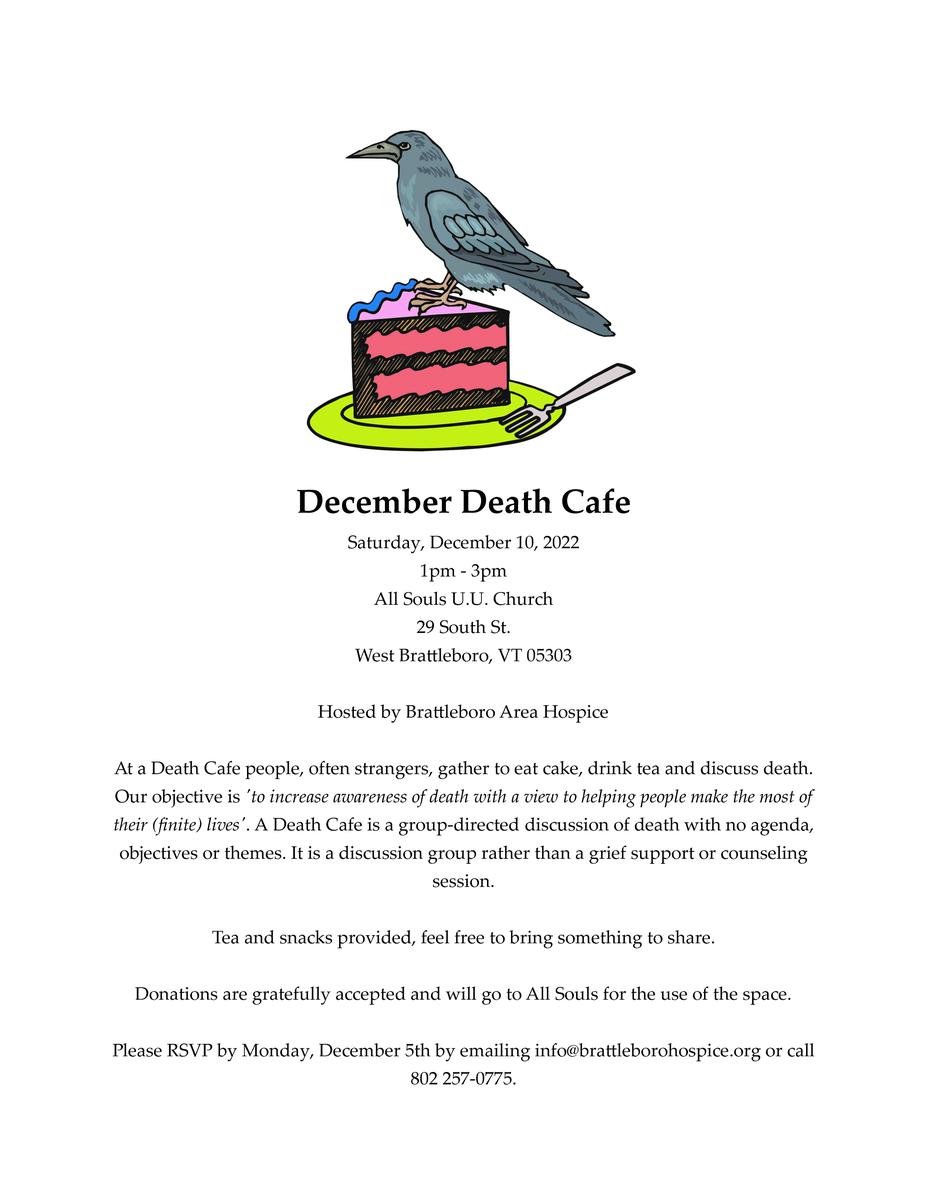 West Brattleboro December Death Cafe