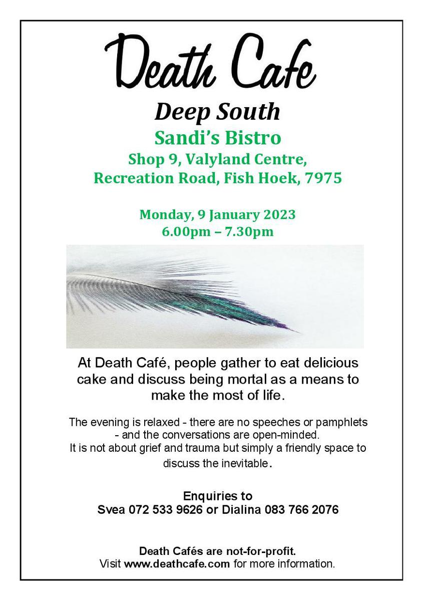 Death Cafe Deep South - Fish Hoek South Africa
