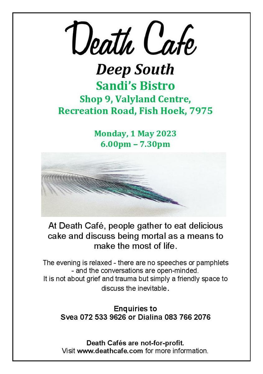 Death Cafe Deep South Fish Hoek- South Africa