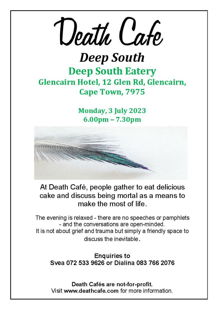 Death Cafe Deep South Fish Hoek- South Africa