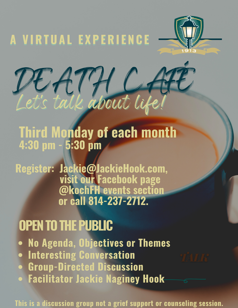 Online Death Cafe State College PA EDT