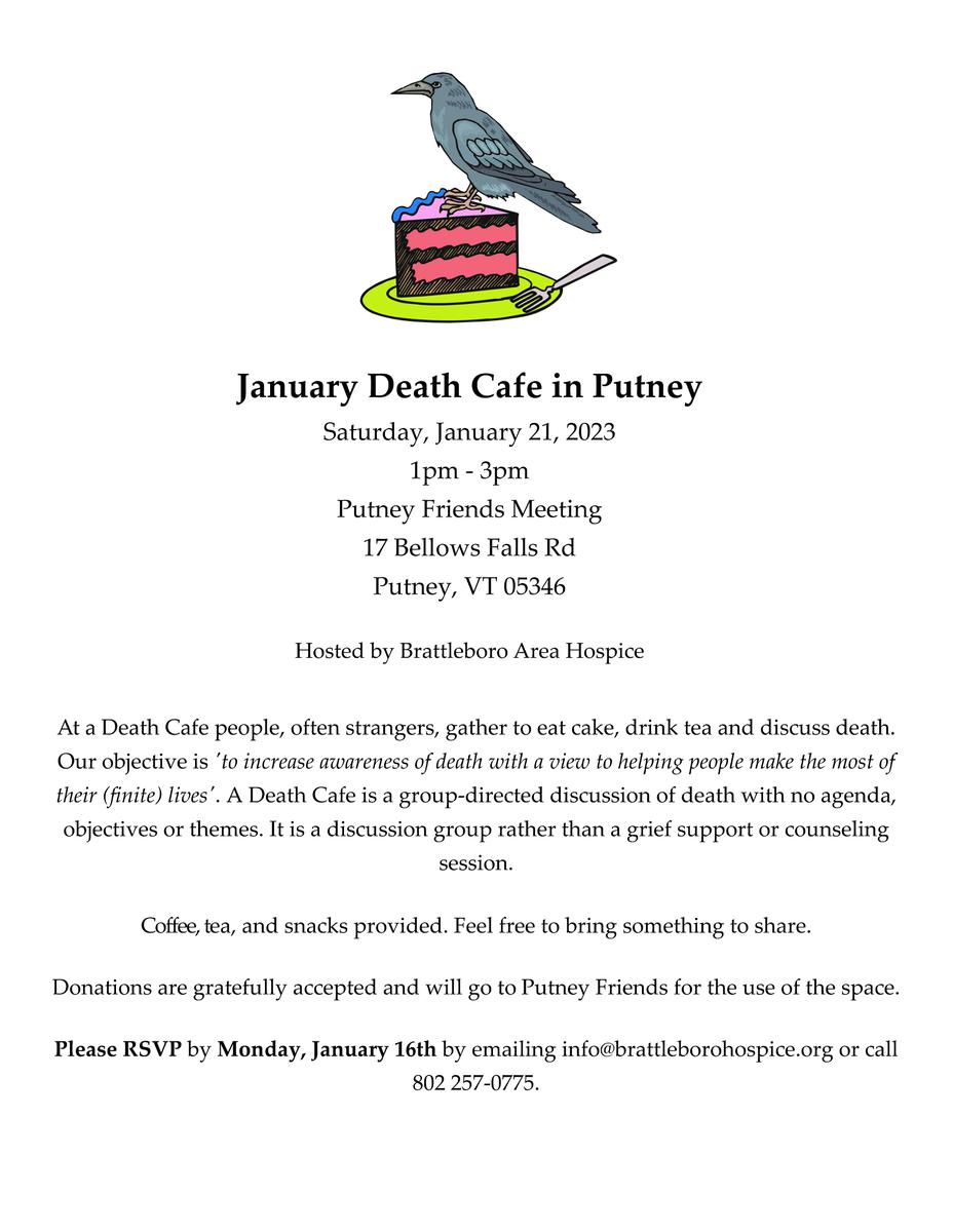 Death Cafe in Putney VT