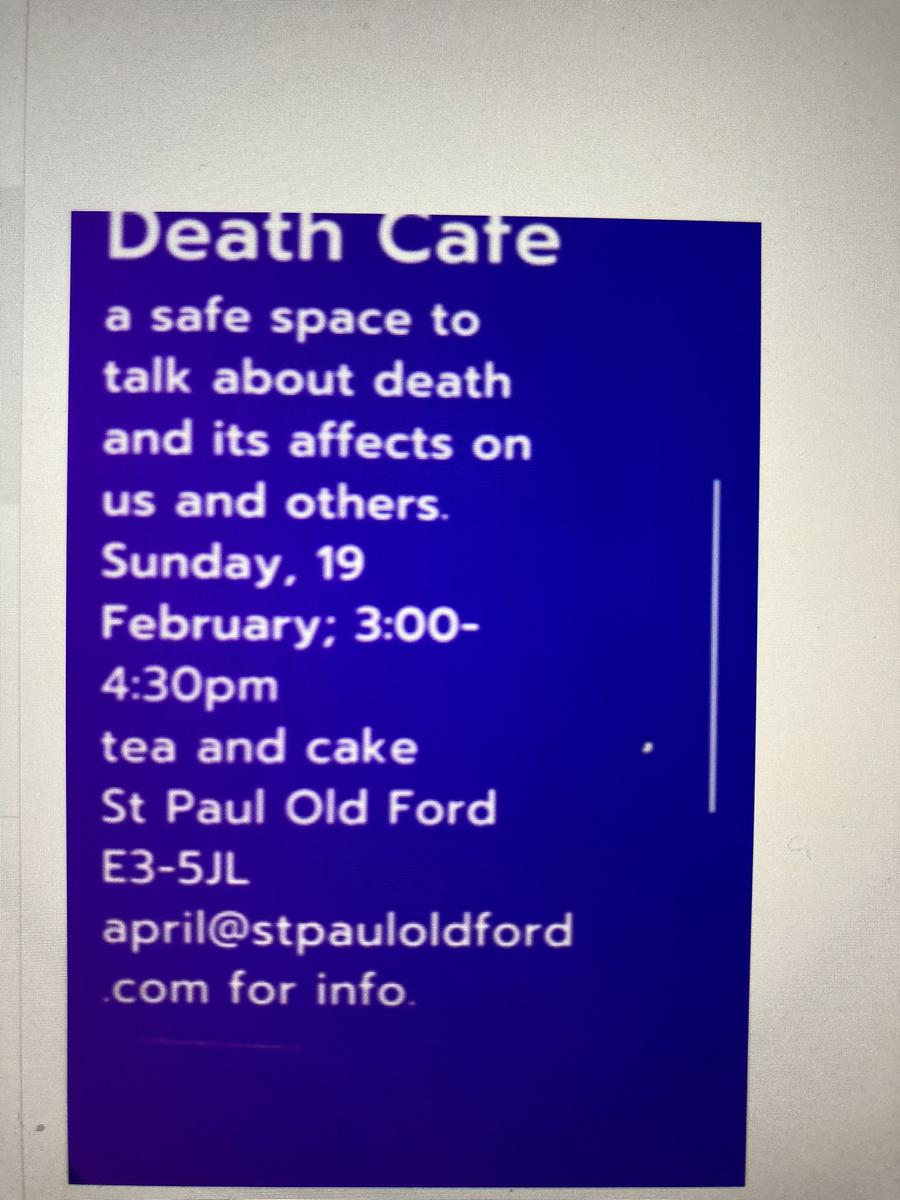 East London Death Cafe