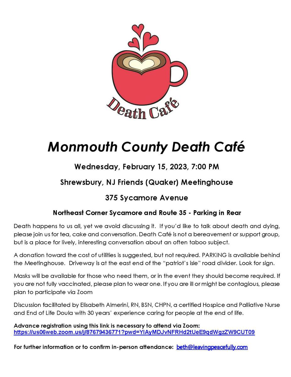 Monmouth County Death Cafe