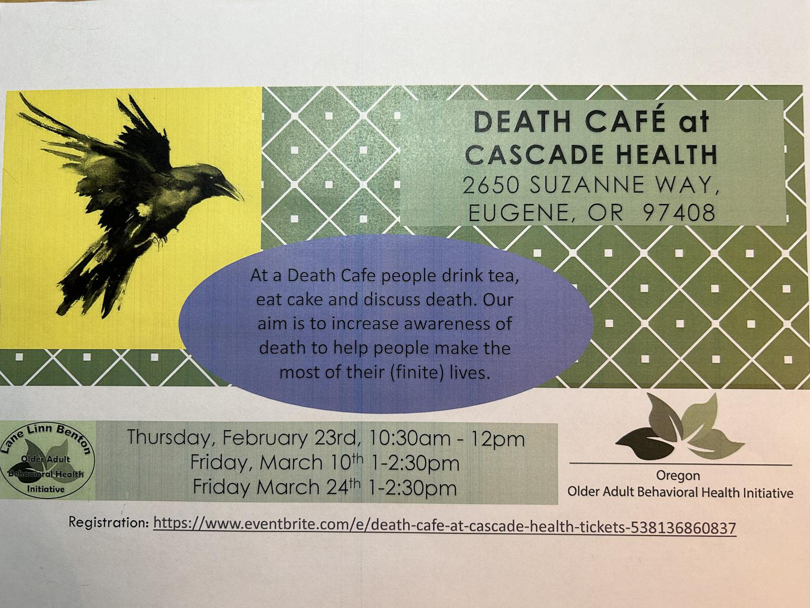 Eugene OR Death Cafe at Cascade Health