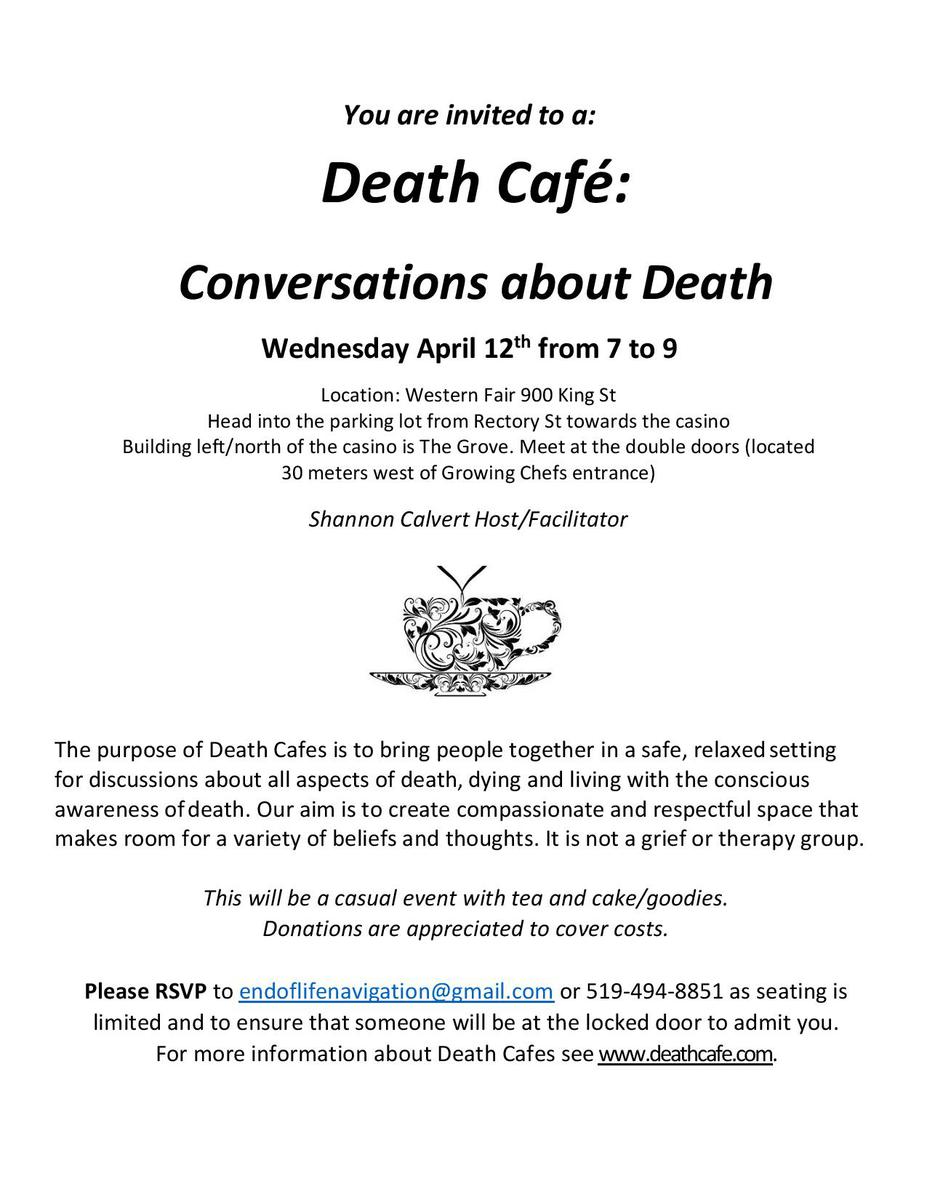 Death Cafe London Ontario