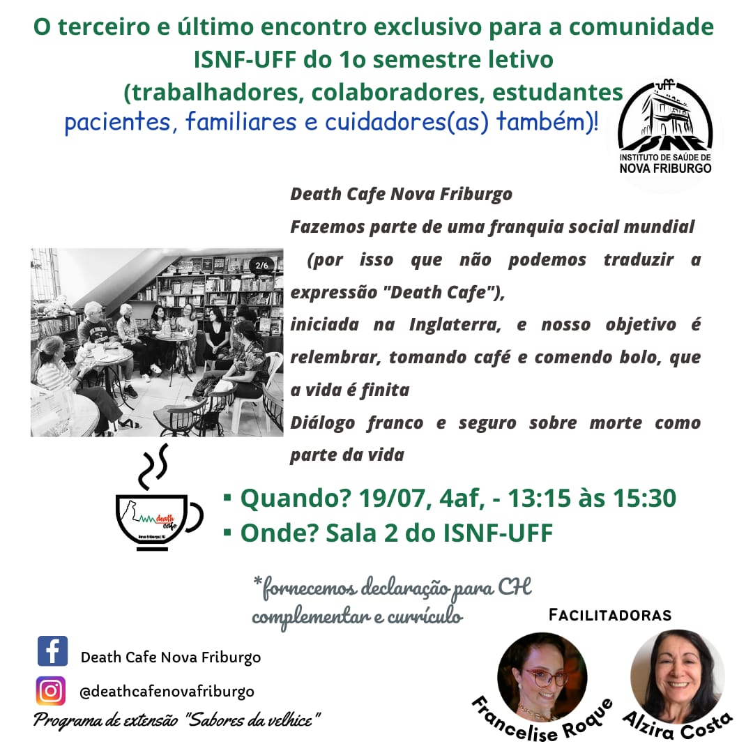 Death Cafe Nova Friburgo - Comunidade ISNF/UFF