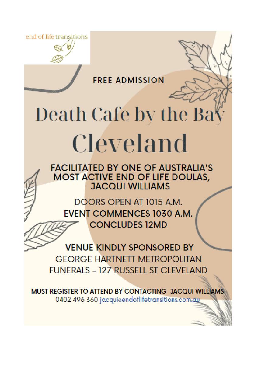 Death Cafe by the Bay - Cleveland 