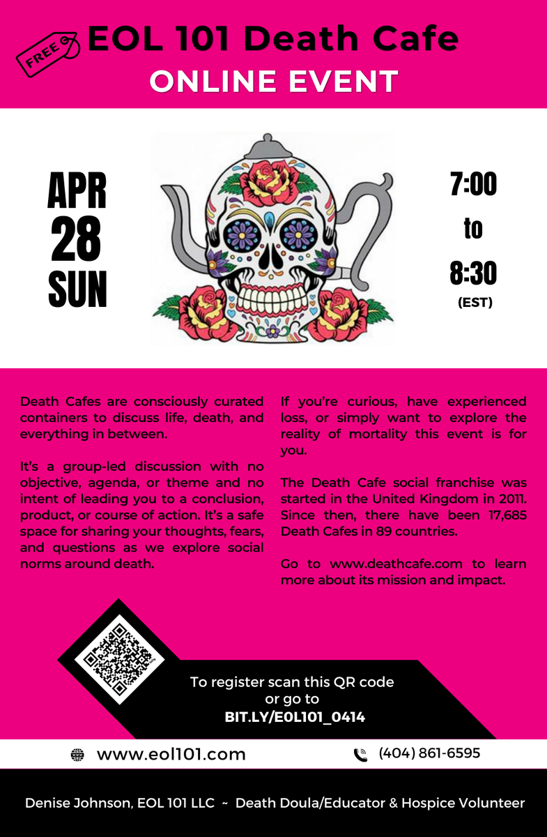 Death Cafe EDT ~ ONLINE EVENT EOL 101 