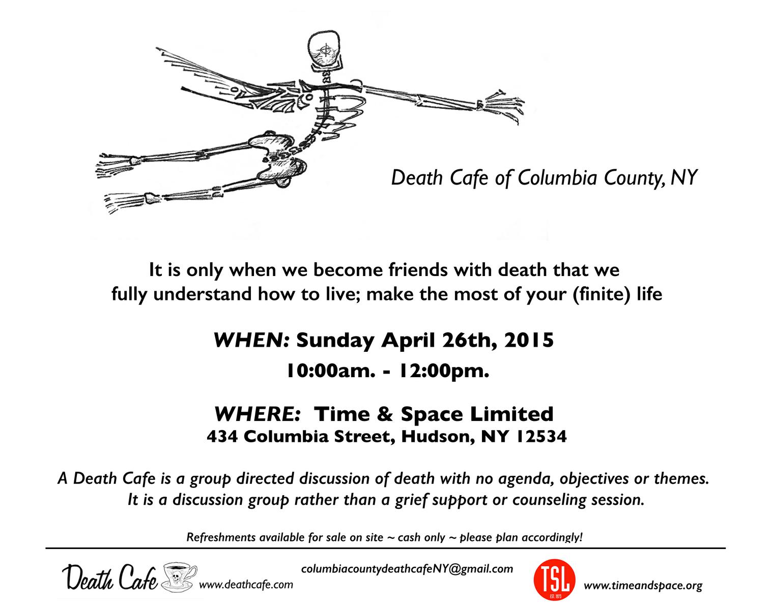 Death Cafe in Columbia County, NY