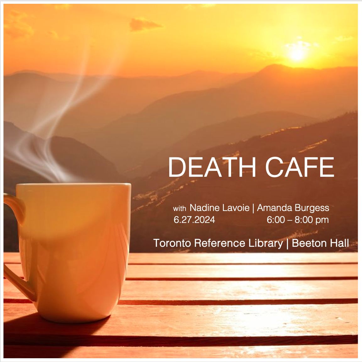 Death Cafe - Downtown Toronto