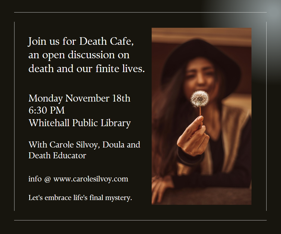 Whitehall PA Death Cafe at The Library