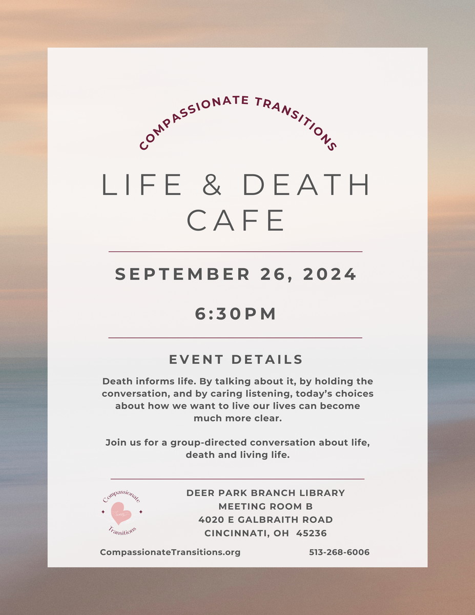 Life & Death Cafe - Deer Park (OH)