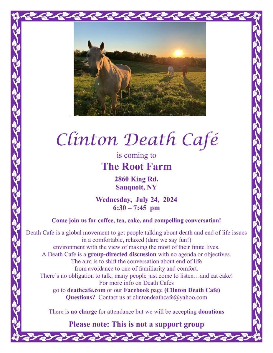 Clinton NY Death Cafe