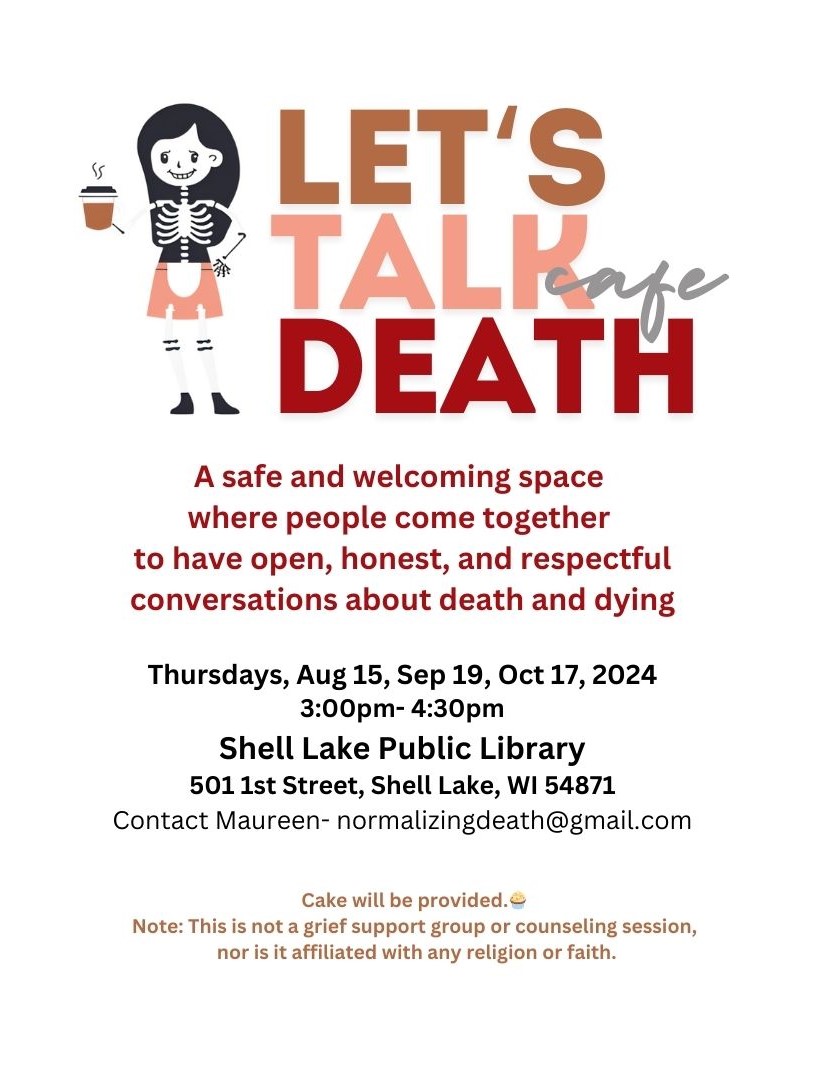 Let's Talk Death Cafe Shell Lake, WI