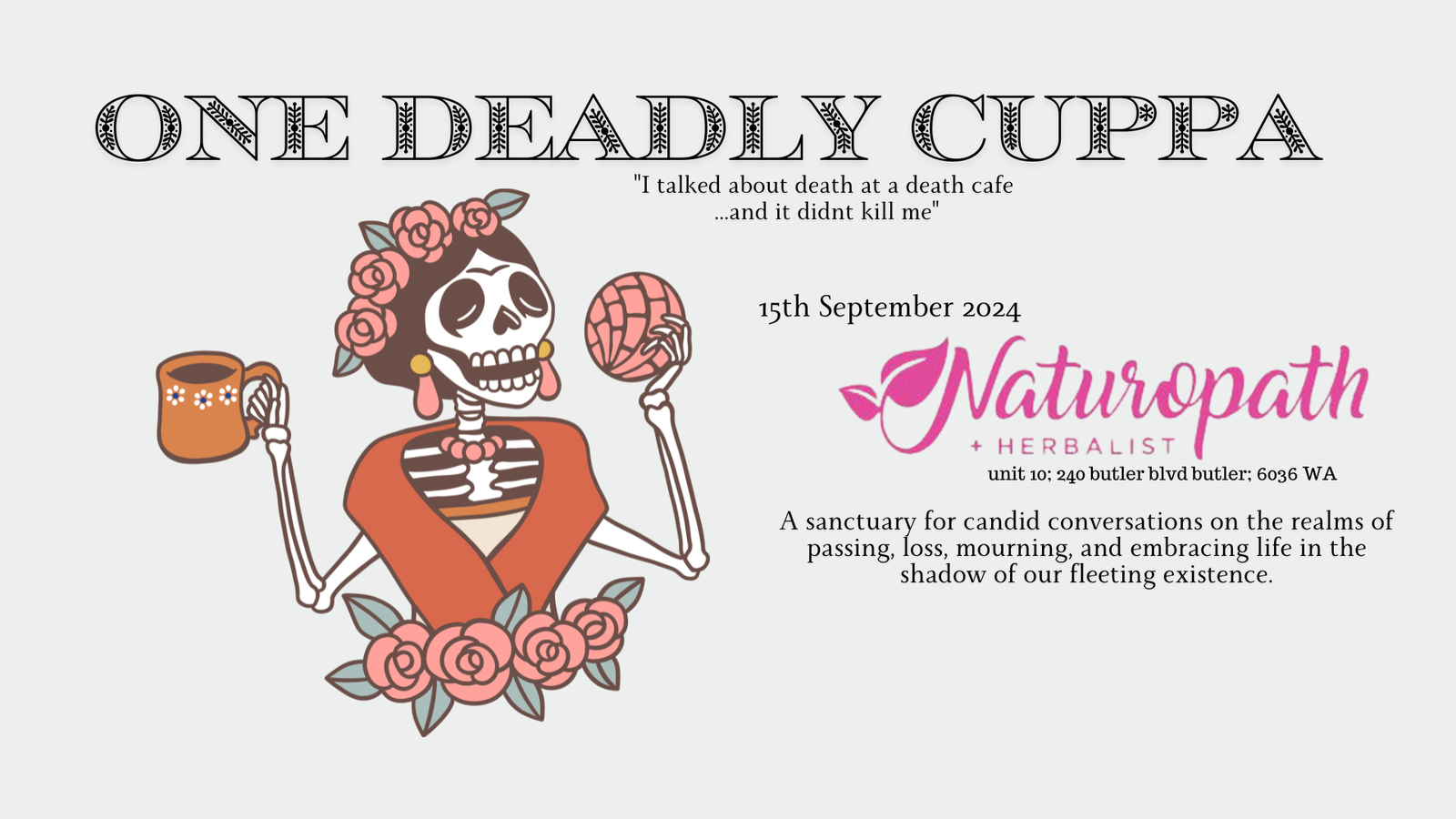 Death Cafe Yanchep One Deadly Cuppa -