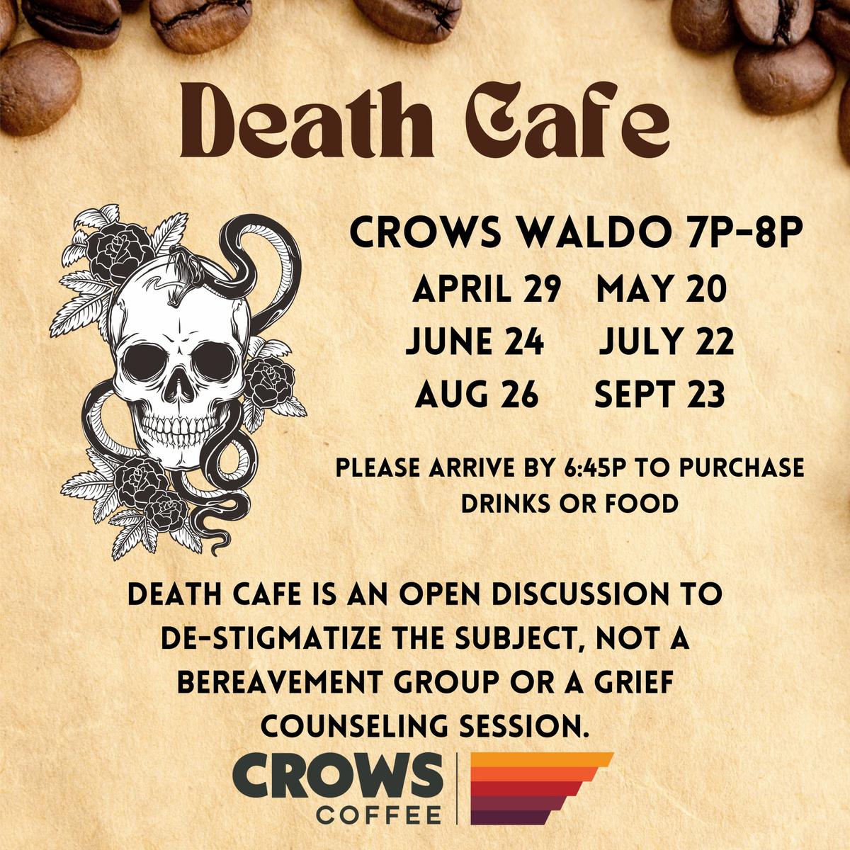 Crow’s coffee Death Cafe Kansas City