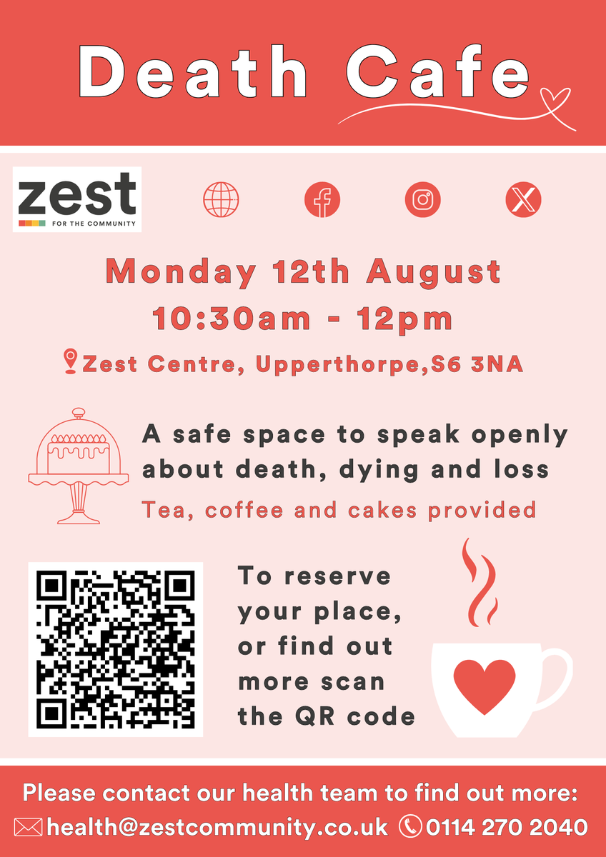 Death Cafe at Zest, Sheffield