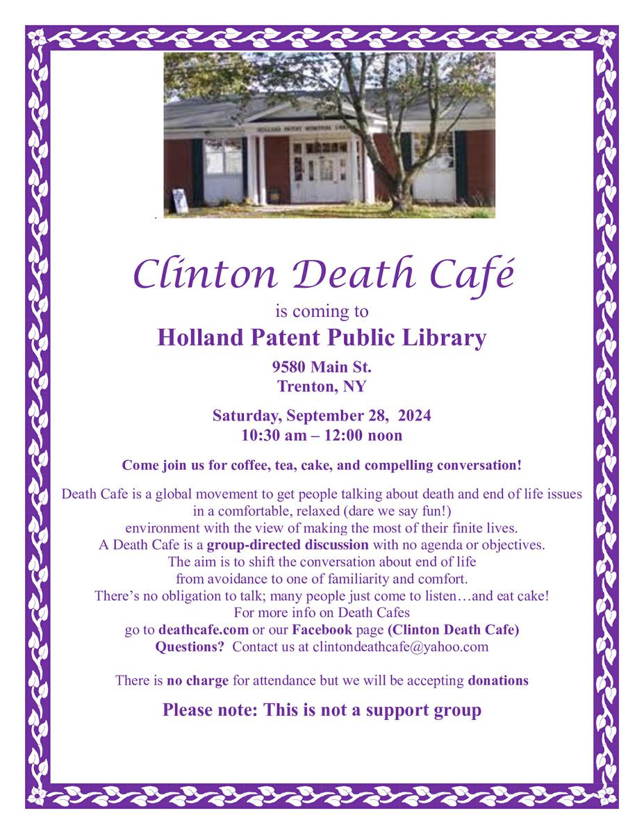 Clinton Death Cafe