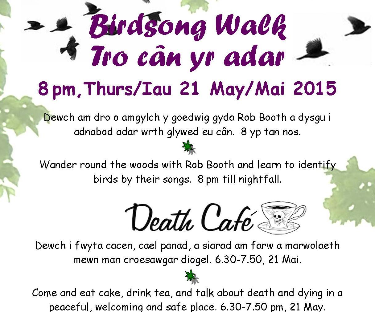 Death Cafe in Boduan, Llyn Peninsula, Gwynedd