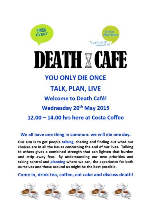 Death Cafe in Princes Risborough, Buckinghamshire