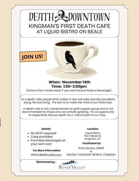 Kingsman AZ Death Cafe Death Downtown