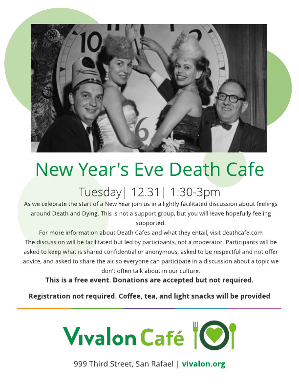 New Year's Eve Death Cafe San Rafael, CA 