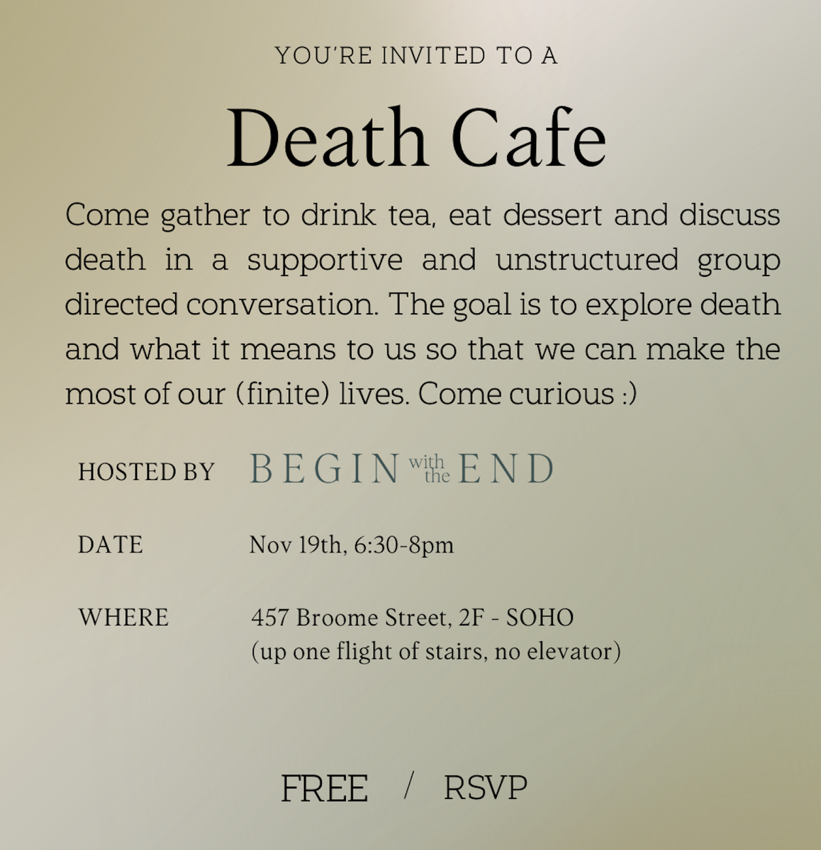 NYC Death Cafe