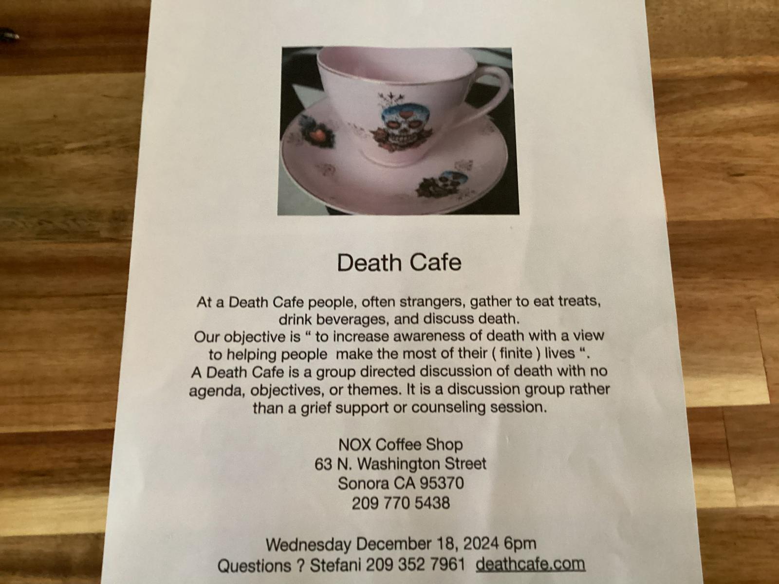 Death Cafe Tuolumne County