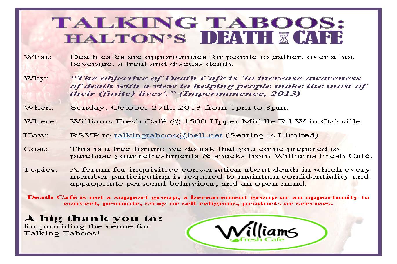Halton's Death Cafe