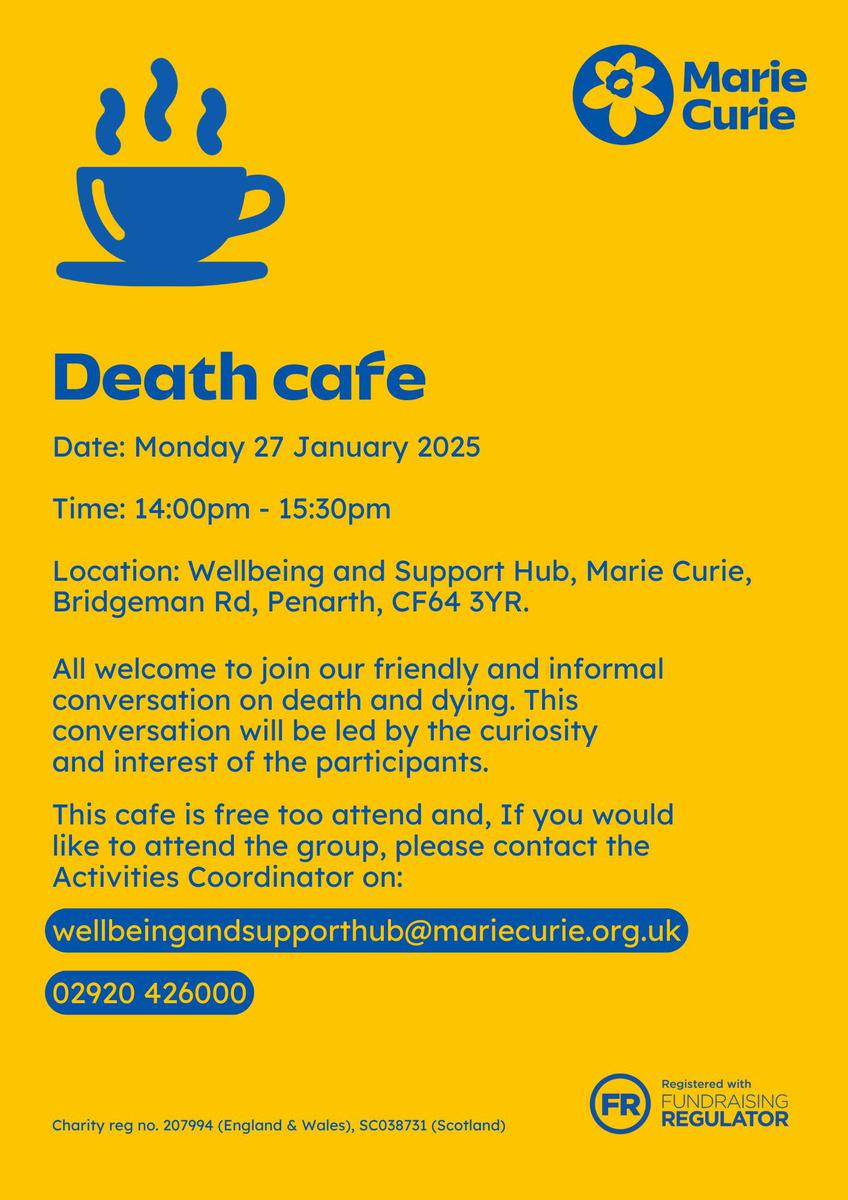 Penarth Marie Curie Death Cafe