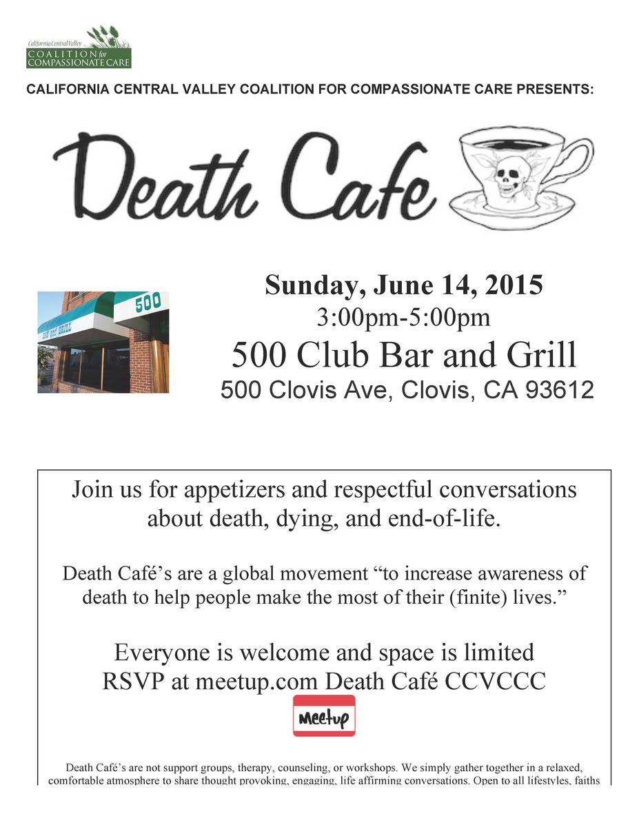 Death Cafe in Clovis, CA