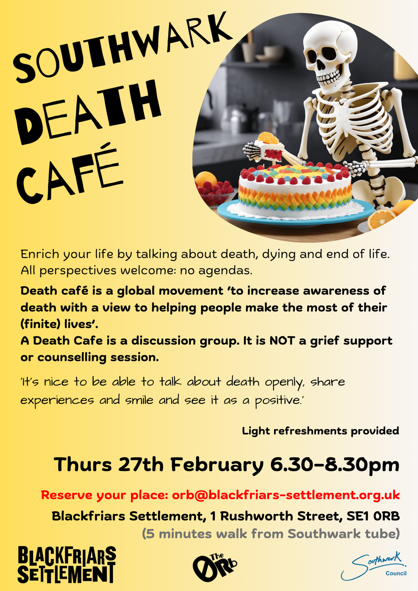 Southwark London Death Cafe