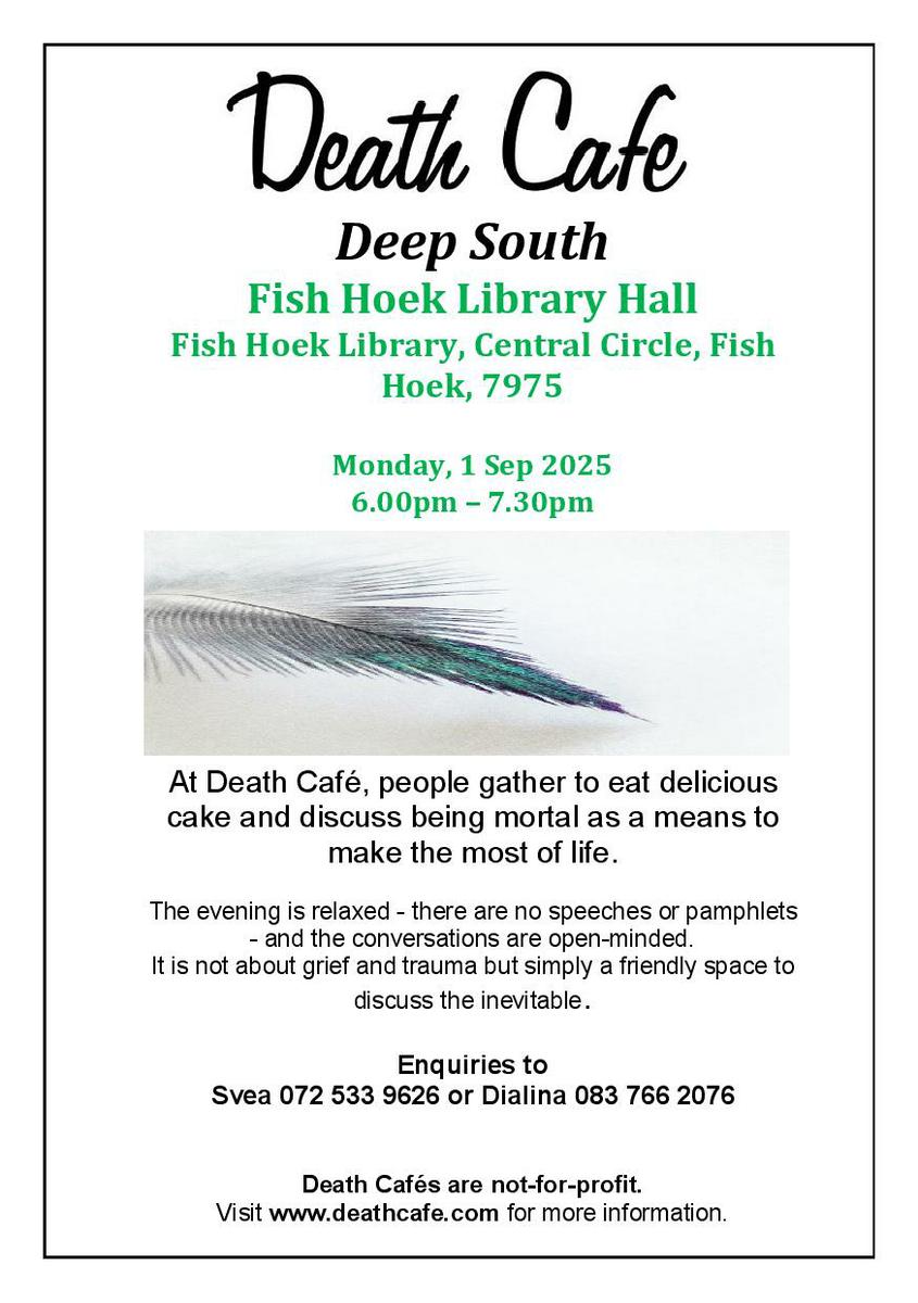 Fish Hoek Death Cafe Deep South - South Africa