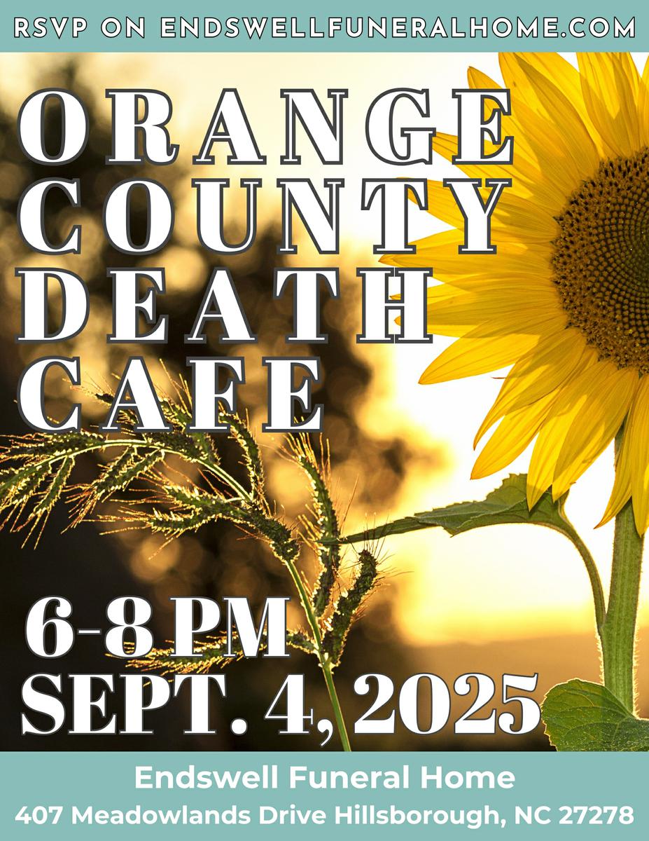Orange County NC Death Cafe - September 4, 2025