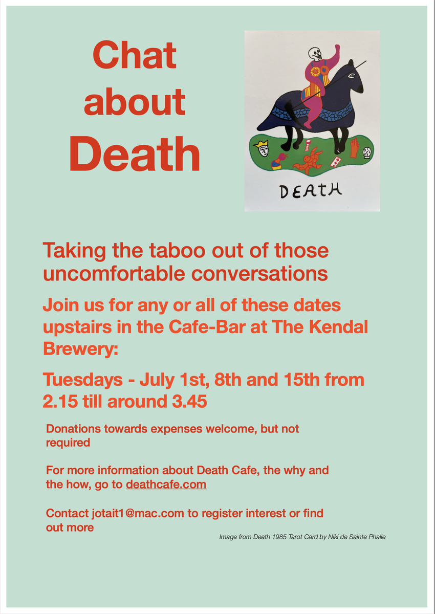 Chat about Death (Death Cafe) Kendal UK