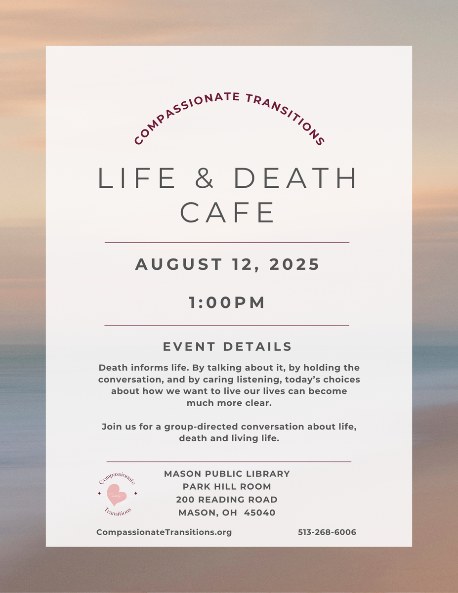 Life & Death Cafe - Mason, OH