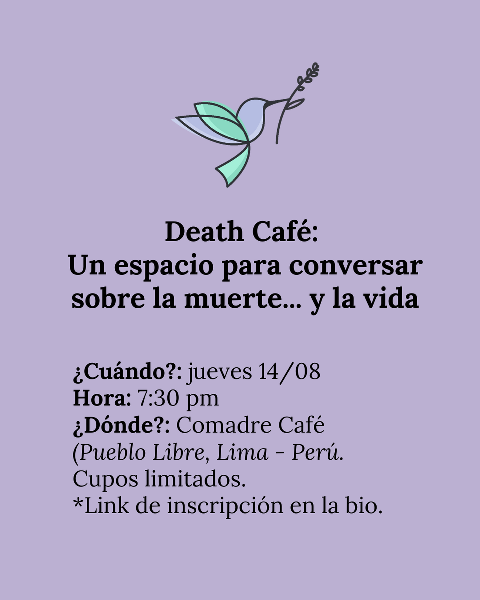 Death Cafe: Diálogos de Vida y Muerte Lima, Peru