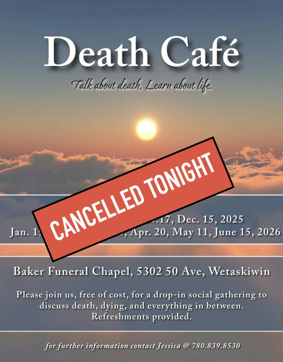 **CANCELLED** Wetaskiwin Death Cafe