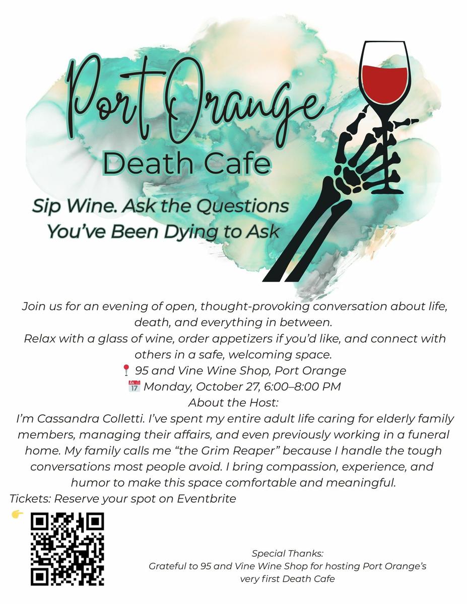 Death Cafe Port Orange: Sip & Reflect 