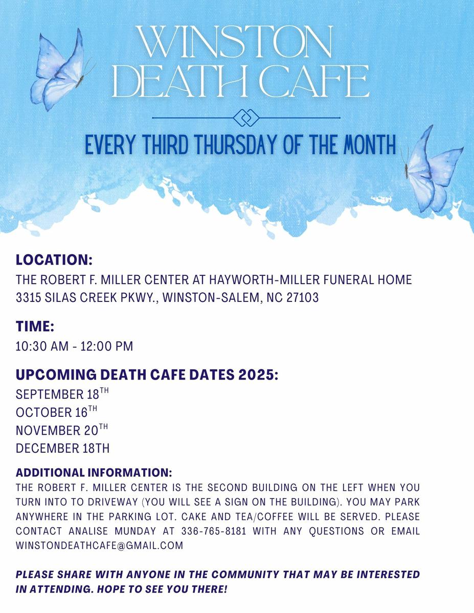 Winston NC Death Cafe