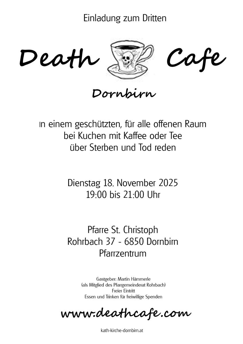 das Dritte Death Cafe in Dornbirn