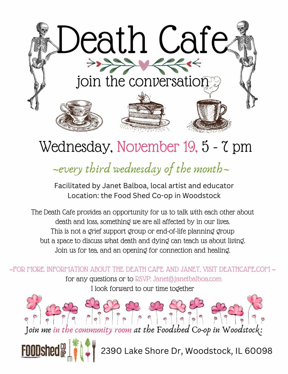 Death Cafe Woodstock, Il