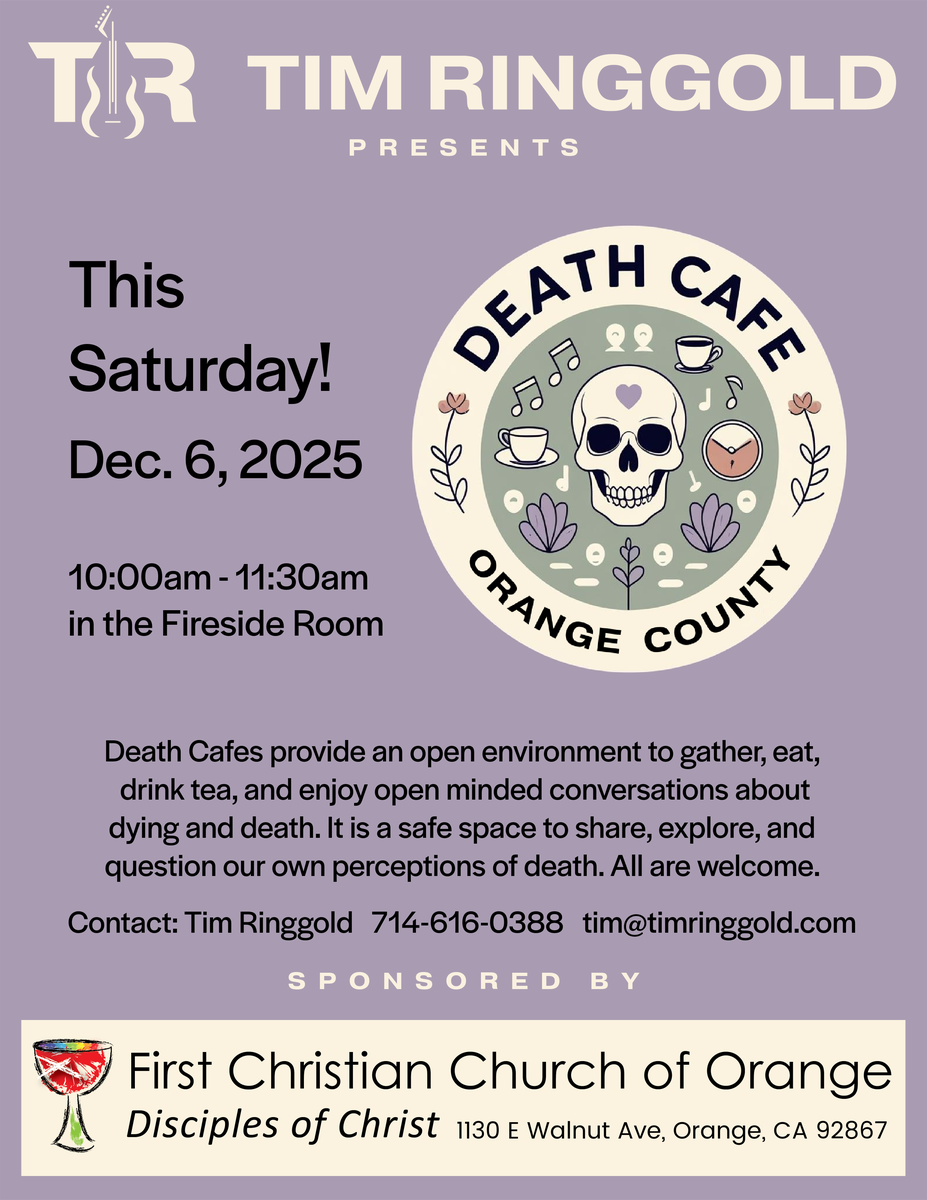 Orange December Death Cafe in OC, CA
