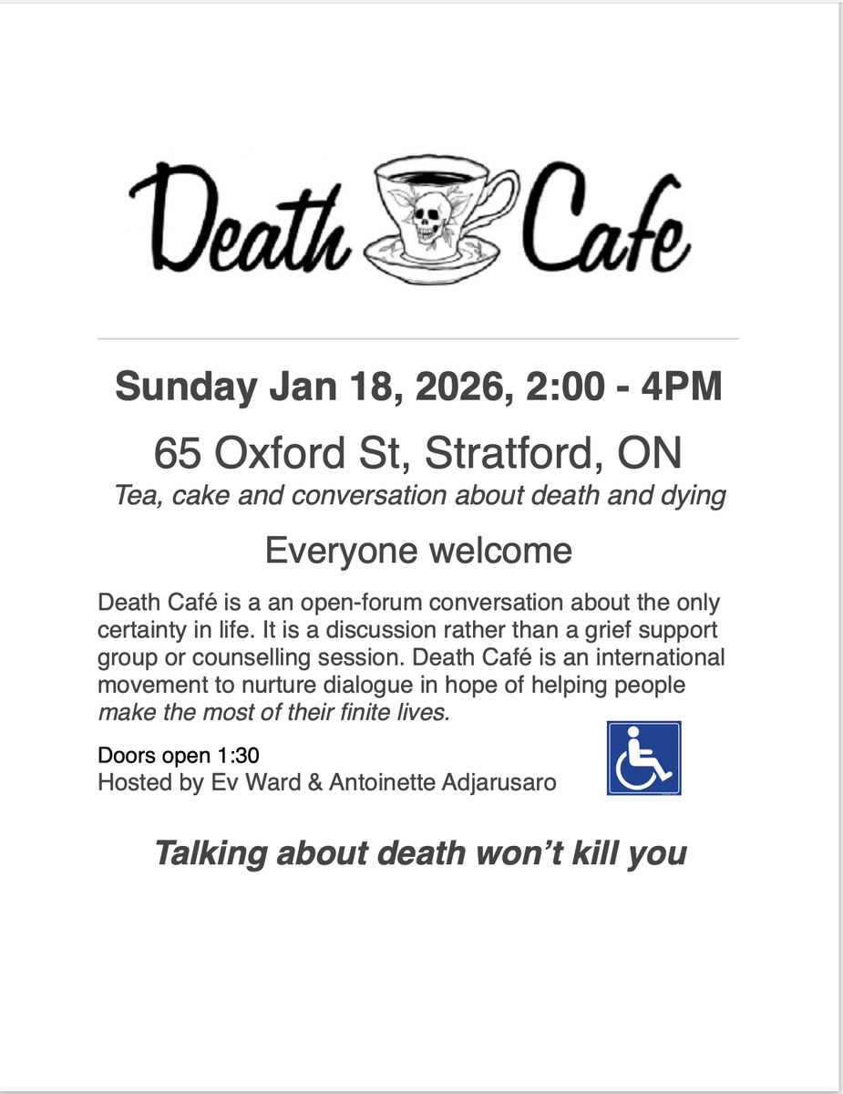 Stratford ON Death Cafe